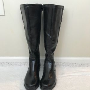 NWOT Life Stride Tall Black Leather Boots